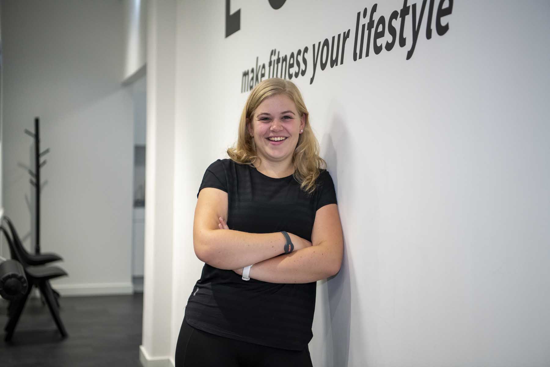 Marieke bij E-gym fysio Paans